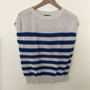 Striped Knit Sweater Vest